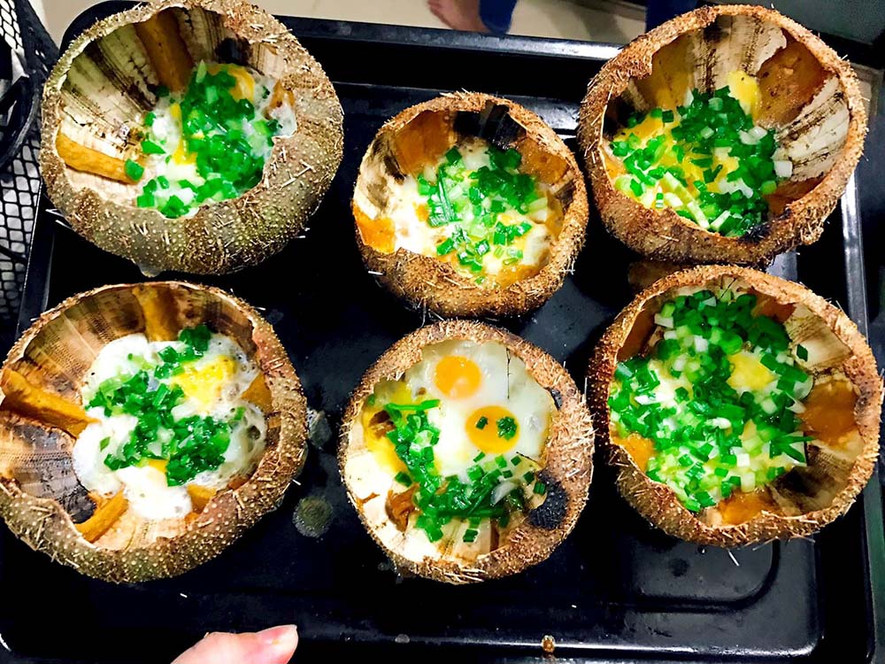 Grilled Sea Urchin in phu quoc vietnam